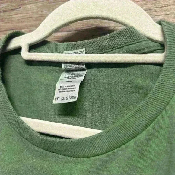 Let's Go Brandon Long Sleeve Shirt Green Size 2XL - Picture 3 of 3